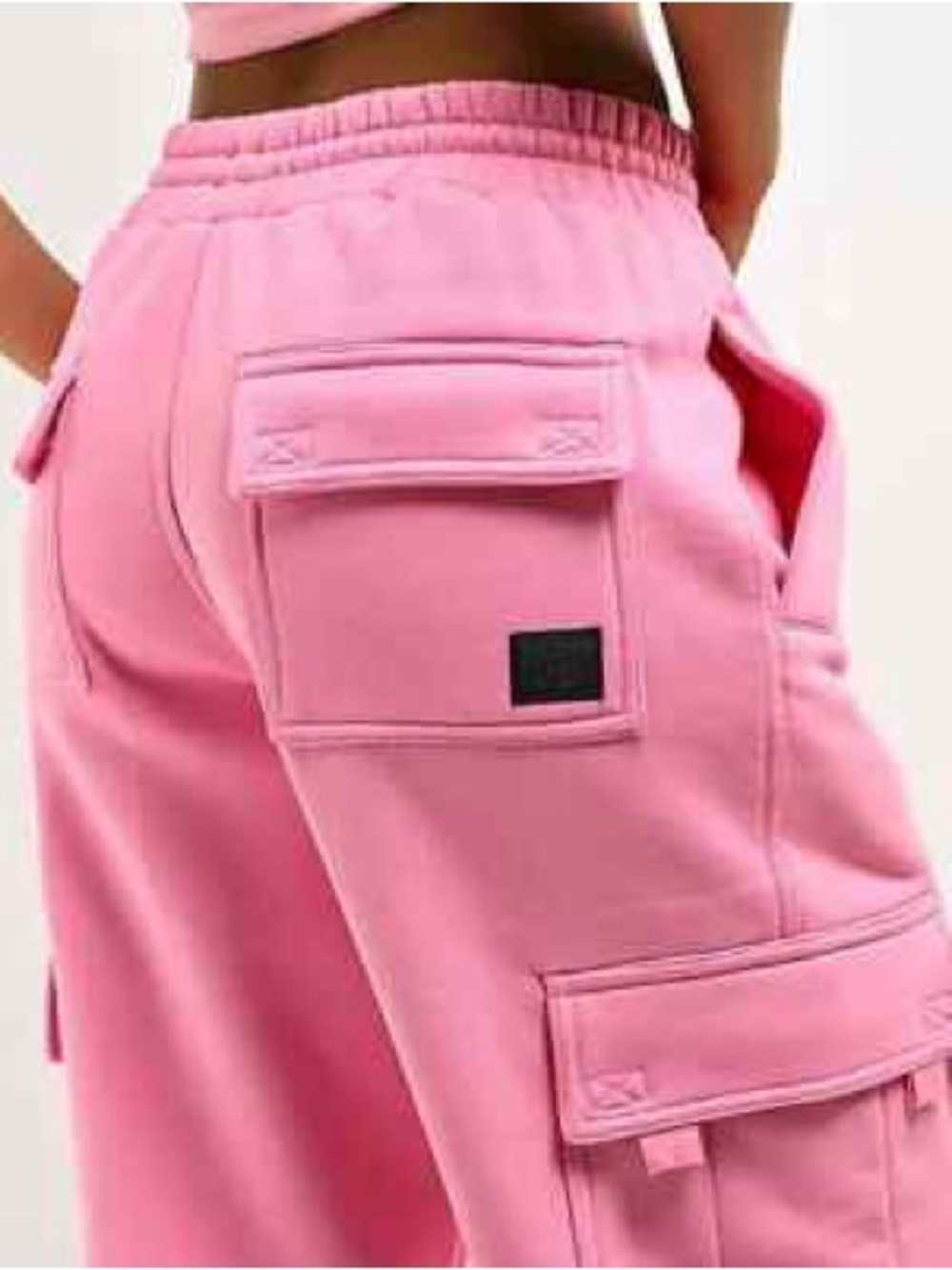 FB county Pink Cargo Joggers with Drawstring Waist - Picture 2 of 12